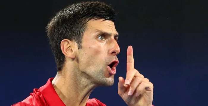 Novak Djokovici defilează la Australian Open. Foto EPA EFE