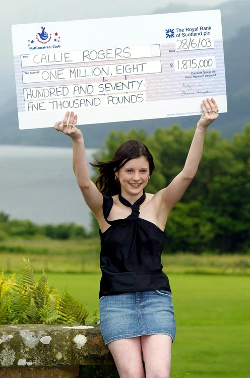 Callie Rogers, la 16 ani, când a câștigat jackpot-ul loteriei FOTO Profimedia