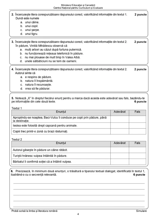 Subiecte Romana Simulare 3 jpg