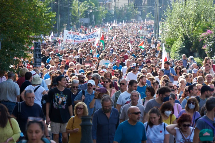 Manifestație pro-palestiniană în Atena FOTO Profimedia