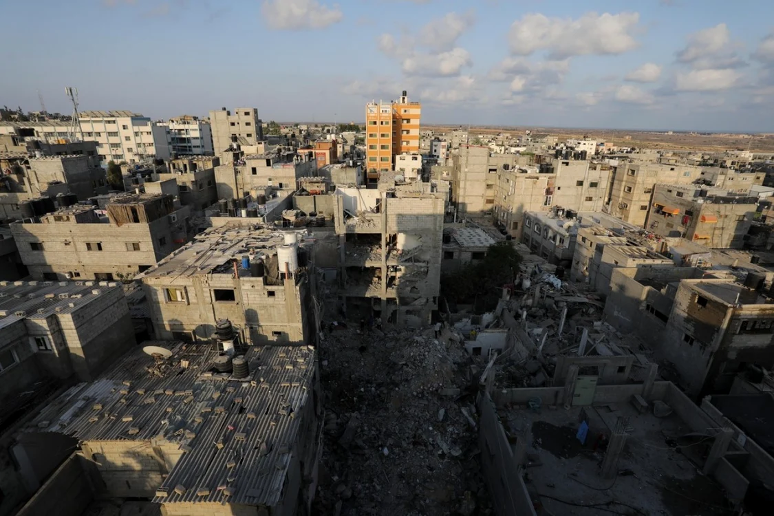 Bombardamente in Fasia Gaza -locul unde a fost ucis liderul jihadist Khaled Mansour FOTO Profimedia 