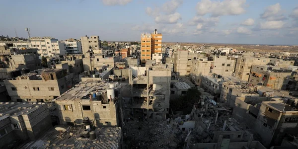 Bombardamente in Fasia Gaza -locul unde a fost ucis liderul jihadist Khaled Mansour FOTO Profimedia 
