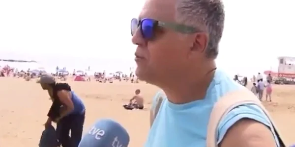 hot in Barcelona surprins in direct la TV / Foto Captura Video / Twitter