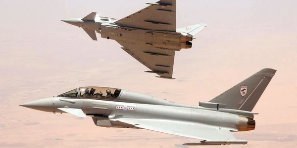 Avioane britanice Eurofighter Typhoon FOTO EPA