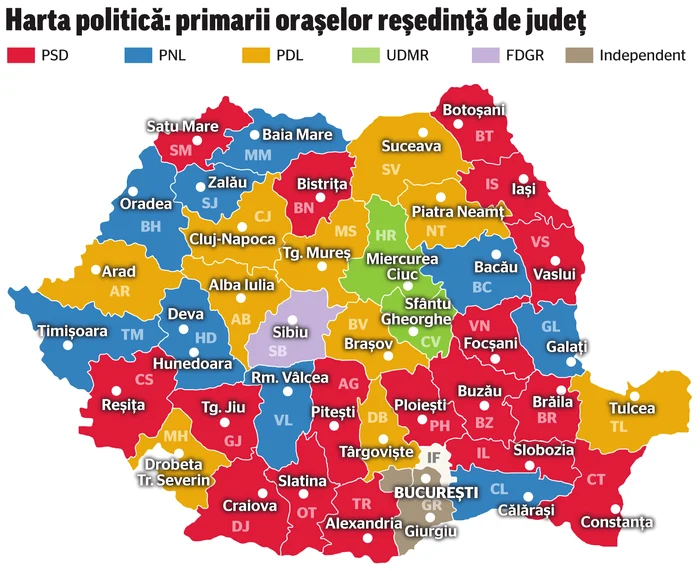 În câteva judeţe, rezultatele nu sunt finale