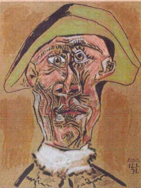 Tete d´Arlequin” de Pablo Picasso