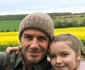 Harper și David Beckham. FOTO: Instagram