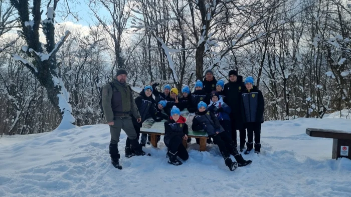 Micii fotbalişti din Ucraina au vizitat Muntele Tâmpa FOTO Viorel Mihai