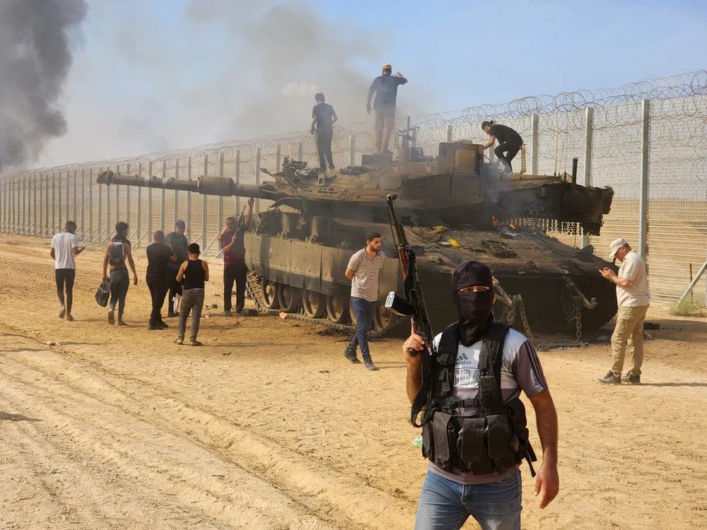 Militanții Hamas s-au infiltrat în Israel FOTO: Profimedia