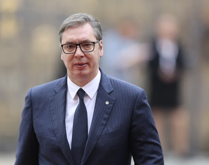 Președintele Serbiei, Aleksandar Vucic. FOTO: EPA-EFE