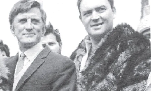 Mircea Albulescu, Kirk Douglas, la filmarile pentru Dacii, 1966 jpeg