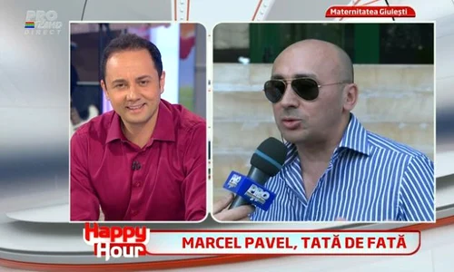 Marcel Pavel a intrat în direct la Happy Hour, unde a vorbit despre fetiţa lui (captură: PRO TV) jpeg
