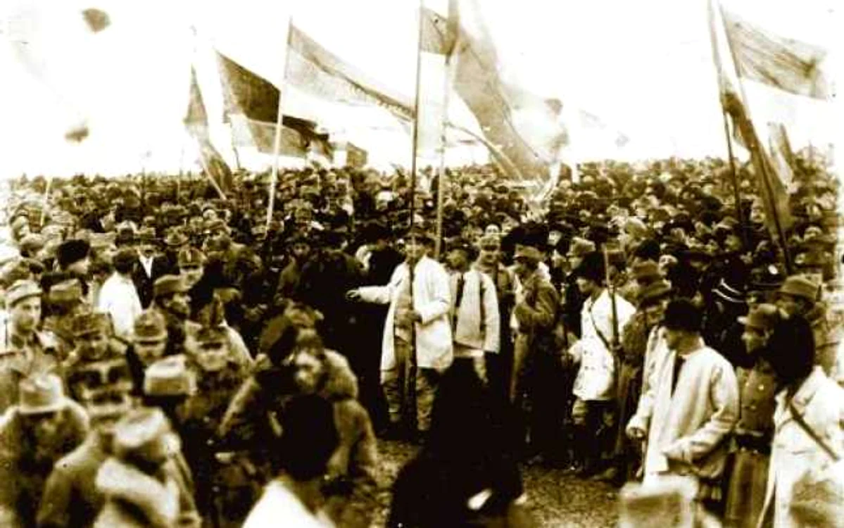Adunarea Naţională de pe 1 decembrie 1918 de la Alba Iulia FOTO patriotii.ro