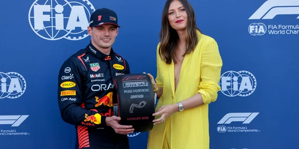 Maria Sharapova si Max Verstappen la MP  F1 de la Montecarlo FOTO Profimedia (2) jpg