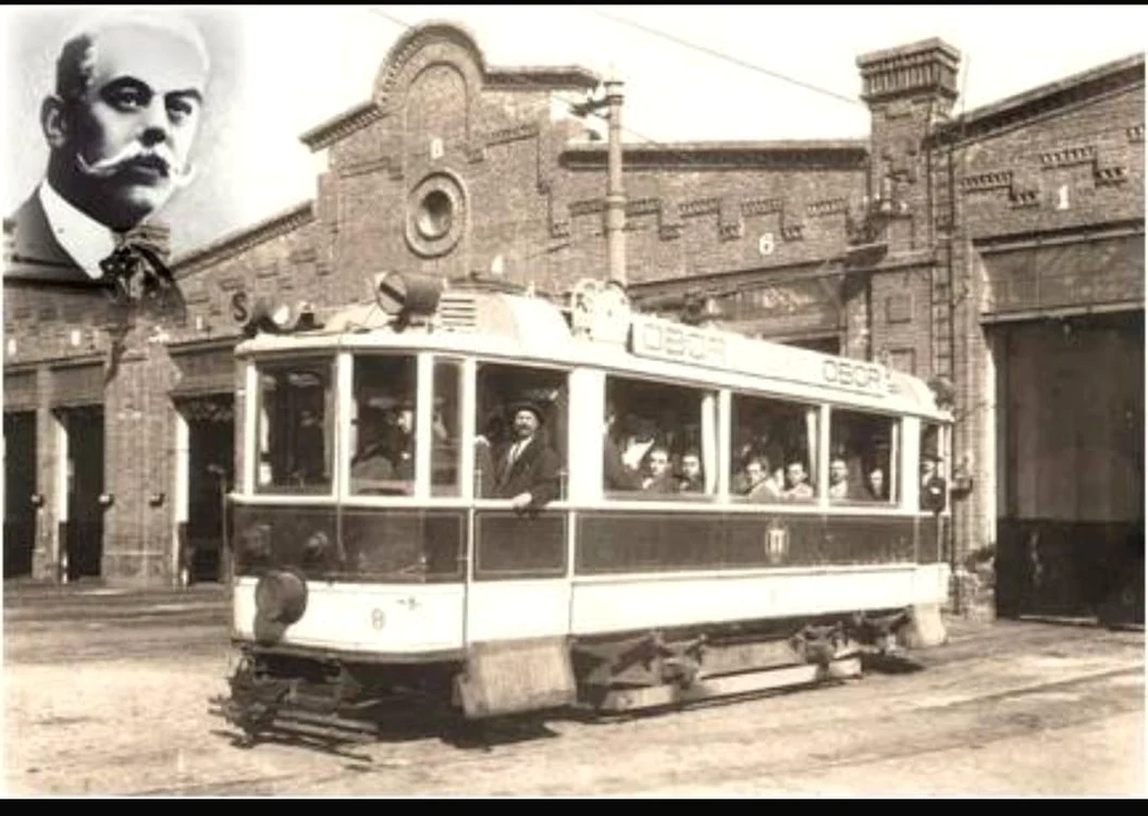 Prima linie de tramvai electric din București / FOTO: Facebook Comisa Europeană a Dunării