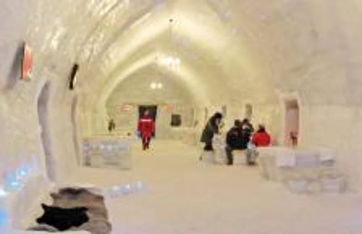 Restaurantul inedit al hotelului de gheaţă