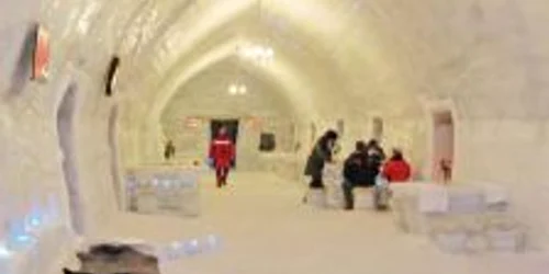 Restaurantul inedit al hotelului de gheaţă
