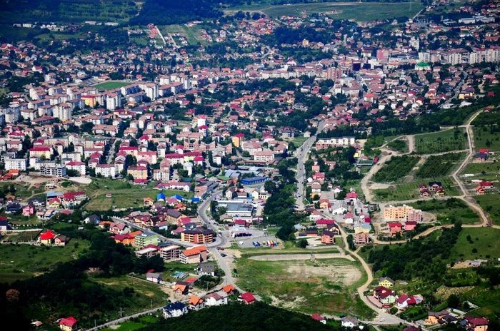 Zalăul văzut de sus