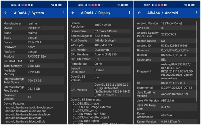 realme 9 4g specs