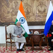 Premierul indian Narendra Modi și președintele rus Vladimir Putin