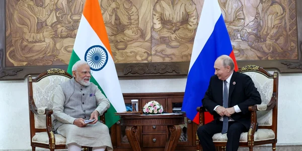 Premierul indian Narendra Modi și președintele rus Vladimir Putin