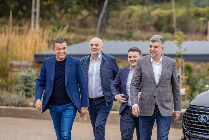 Gheorghe Șoldan, alături de Marcel Ciolacu și Sorin Grindeanu FOTO Inquam / Casian Mitu