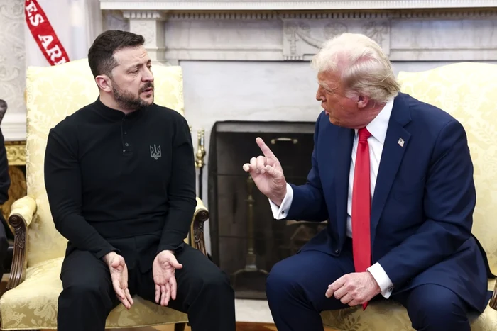 Volodimir Zelenski și Donald Trump în biroul Oval FOTO: Profimedia