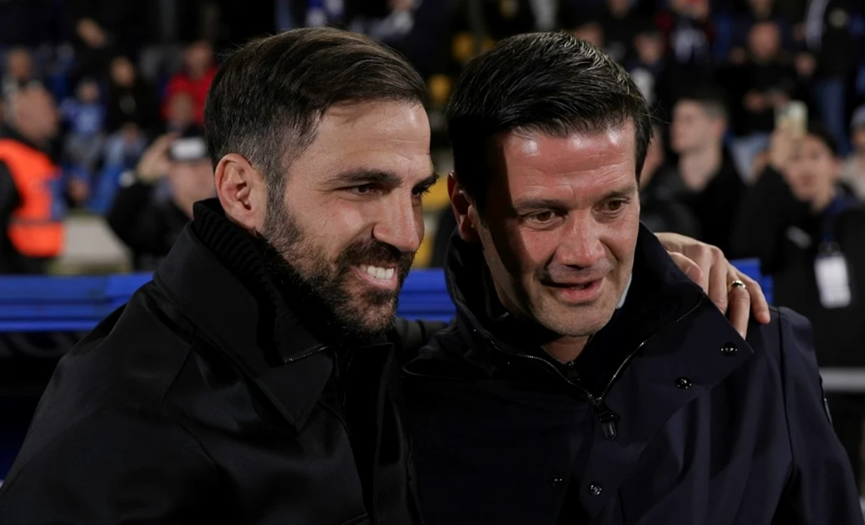 Fabregas și Chivu, înainte de meci  FOTO EPA