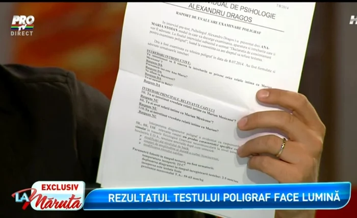 Testul poligraf a arătat că fata a minţit