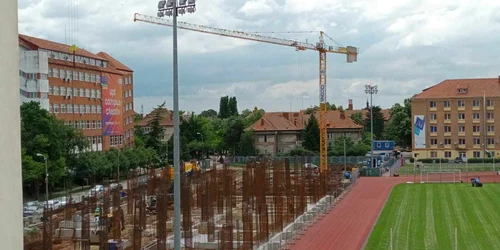Lucrări la stadion Știința FOTO Ștefan Both