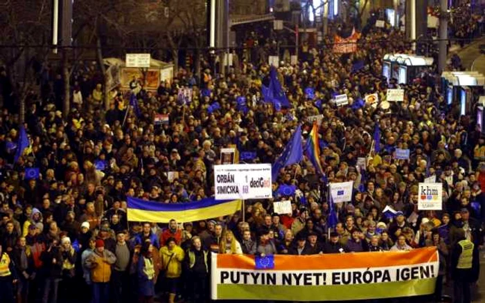 Proteste anti-ruseşti la Budapesta