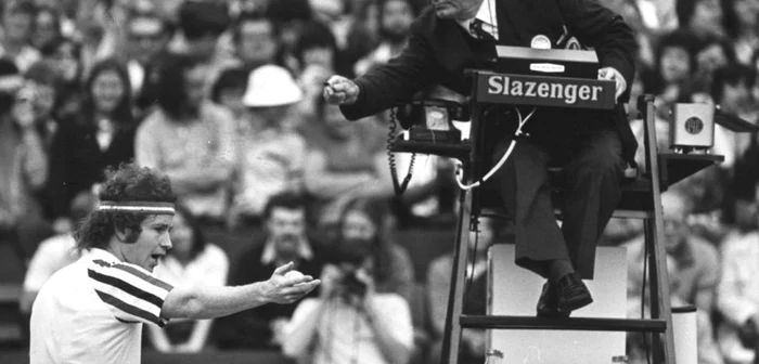 John McEnroe este celebru pentru felul în care se certa cu arbitrii. Foto: Gulliver / Getty Images