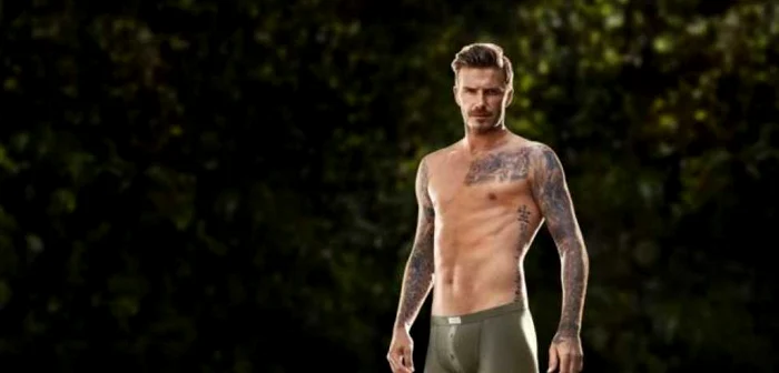 David Beckham, în spotul publicitar care promovează colecţia de lenjerie intimă a brandului H&MFOTO Facebook