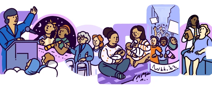 Google Doodle de 8 martie.
