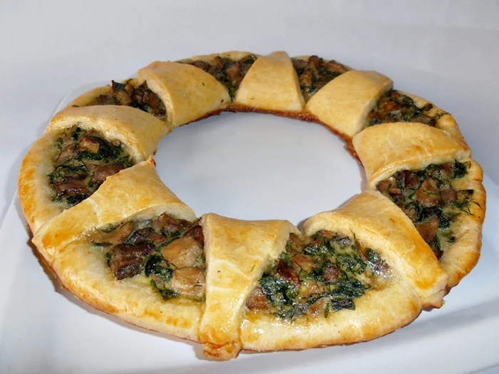 Coroniţă cu ciuperci (de post)