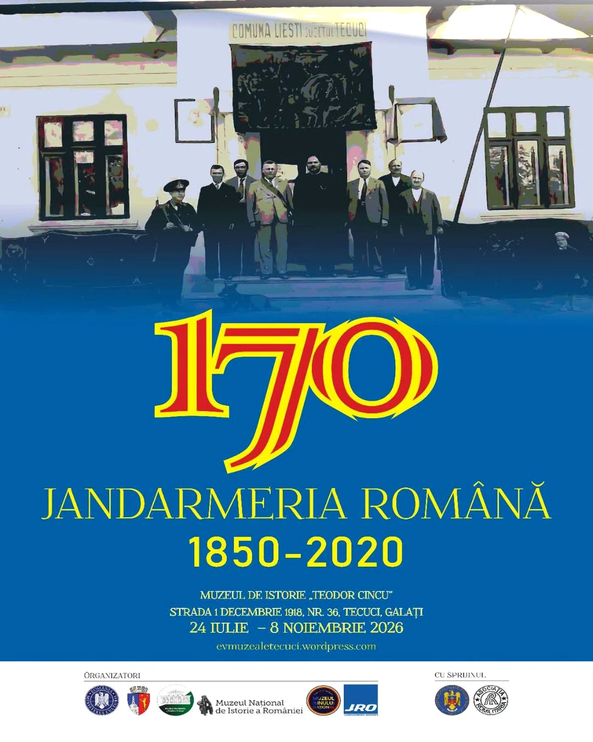 Expoziția „Jandarmeria Română 1850 – 2020”, la Muzeul de Istorie ,,Teodor Cincu’’ Tecuci