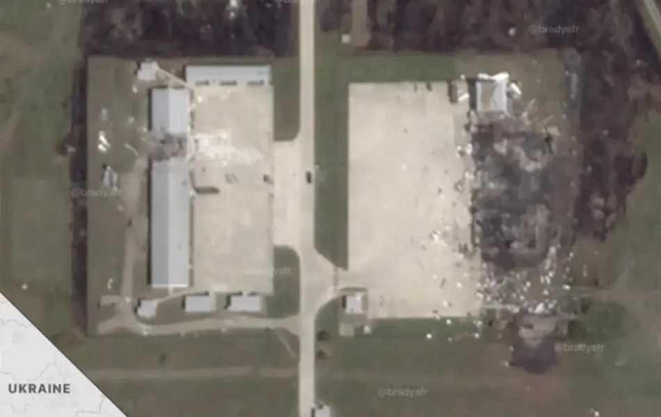 Imagini din satelit arată urmările atacurilor ucrainene asupra unui depozit pentru drone Shahed din Rusia