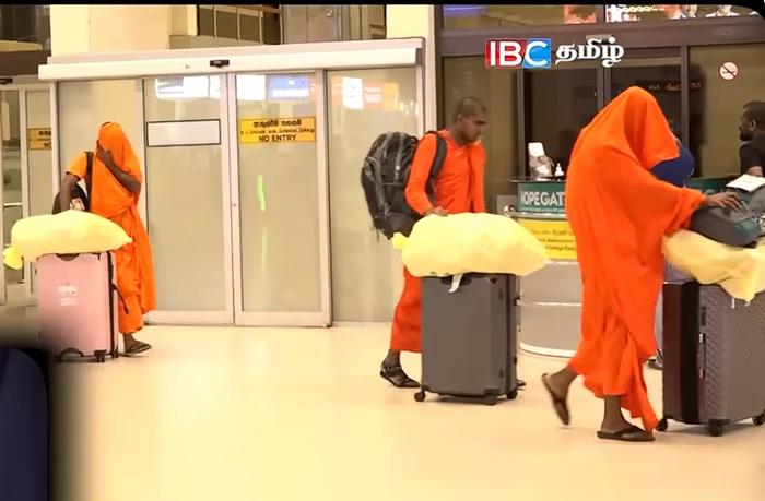 Călugării s-au întors cu droguri din excursie. FOTO Captură YouTube IBC Tamil TV