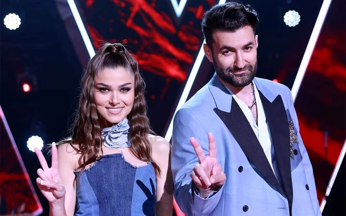 Theo Rose face echipă cu Smiley la „Vocea României” de la PRO TV. Foto: PRO TV