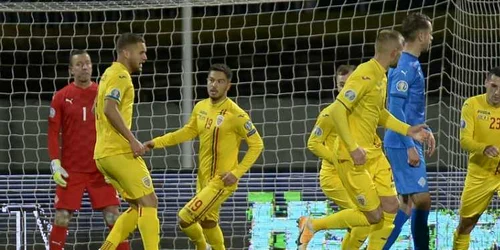 Fotbal Romania - Islanda naţionala de tineret (2-1) FOTO AFP / Haraldur Gudjodson 