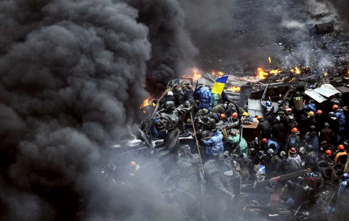 20 februarie - Proteste Kiev Ucraina FOTO AFP/Mediafax