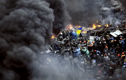 20 februarie - Proteste Kiev Ucraina FOTO AFP/Mediafax