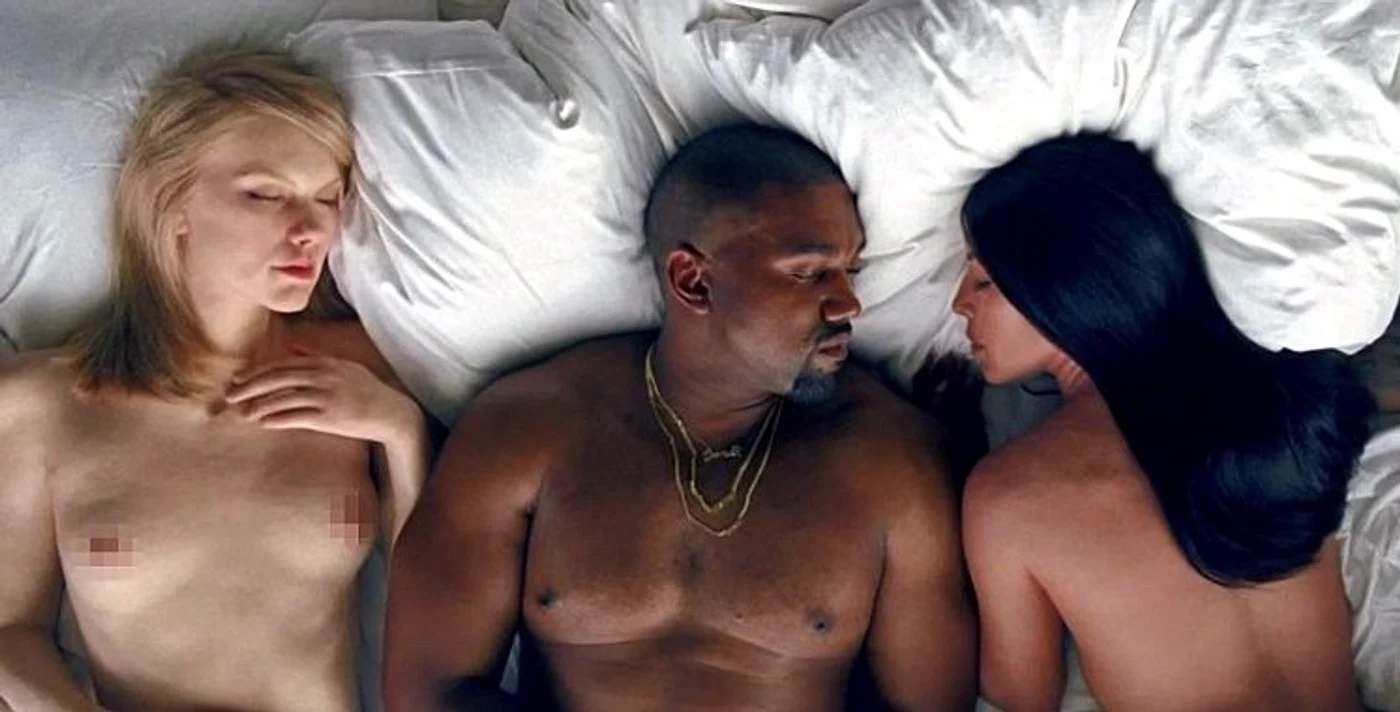 Taylor apare goală lângă Kanye... dar oare e ea cu adevârat?foto: Tidal
