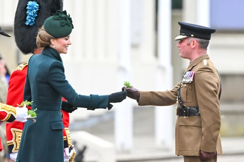 Kate Middleton, Prințesa Wales participă la Parada de Sf  Patrick a Gărzilor Irlandeze din 2025,Profimedia