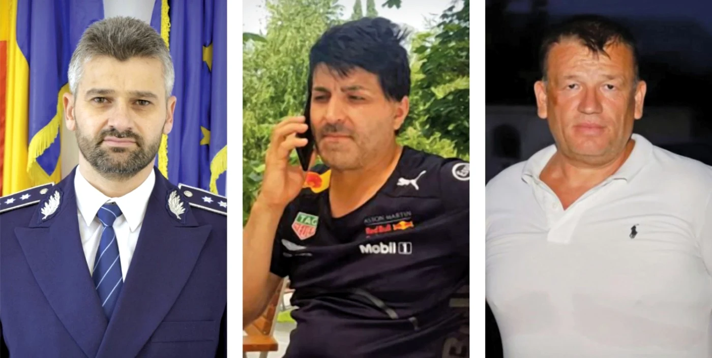 Nicolae Alexe, fostul şef al IPJ Olt, Remus Rădoi „Codiţă” şi Nicuşor Oacă