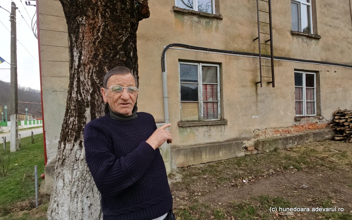 Vali Bulgaru, pensionar din Ciudanovița. Foto: Daniel Guță