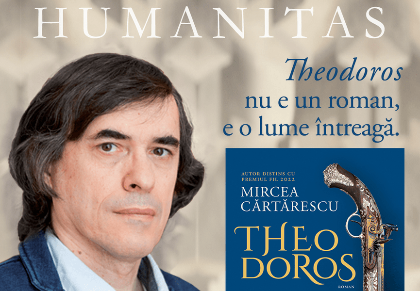 Mircea Cărtărescu lansează romanul „Theodoros“. De când este disponibil și când va avea loc seara de lectură publică