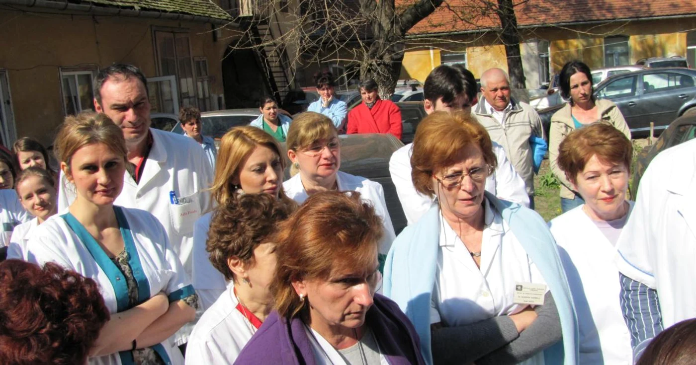 Medicii din Timişoara solicită Guvernului alocarea a 6% din PIB pentru sănătate Foto: Ştefan Both