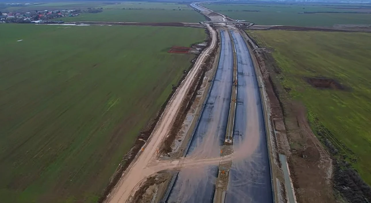 Autostrada Bucureștiului A0 prinde contur  FOTO: captura youtube