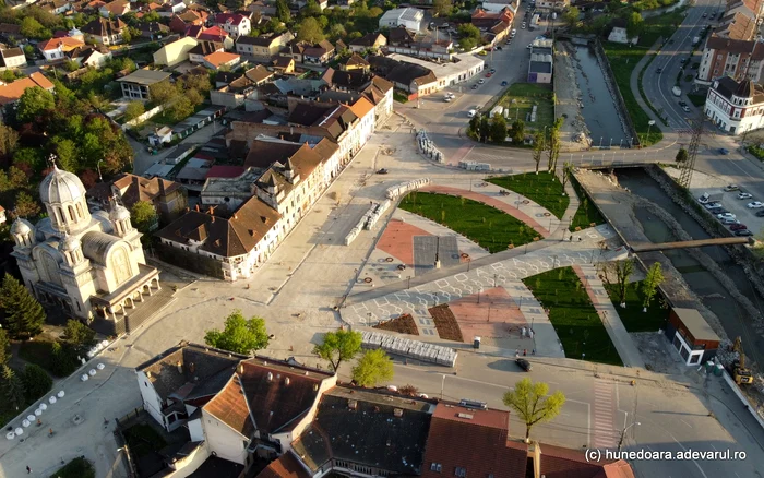 Centrul istoric din Hunedoara. Foto: Daniel Guță. ADEVĂRUL